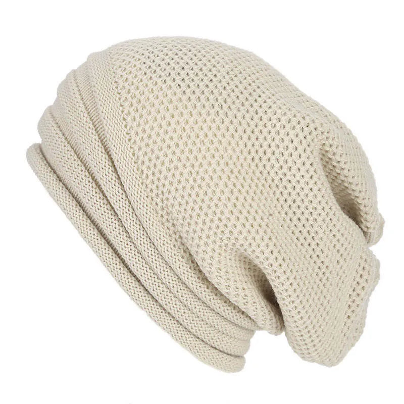 Berretto oversize lavorato a maglia da donna - Slouchy Wool Winter