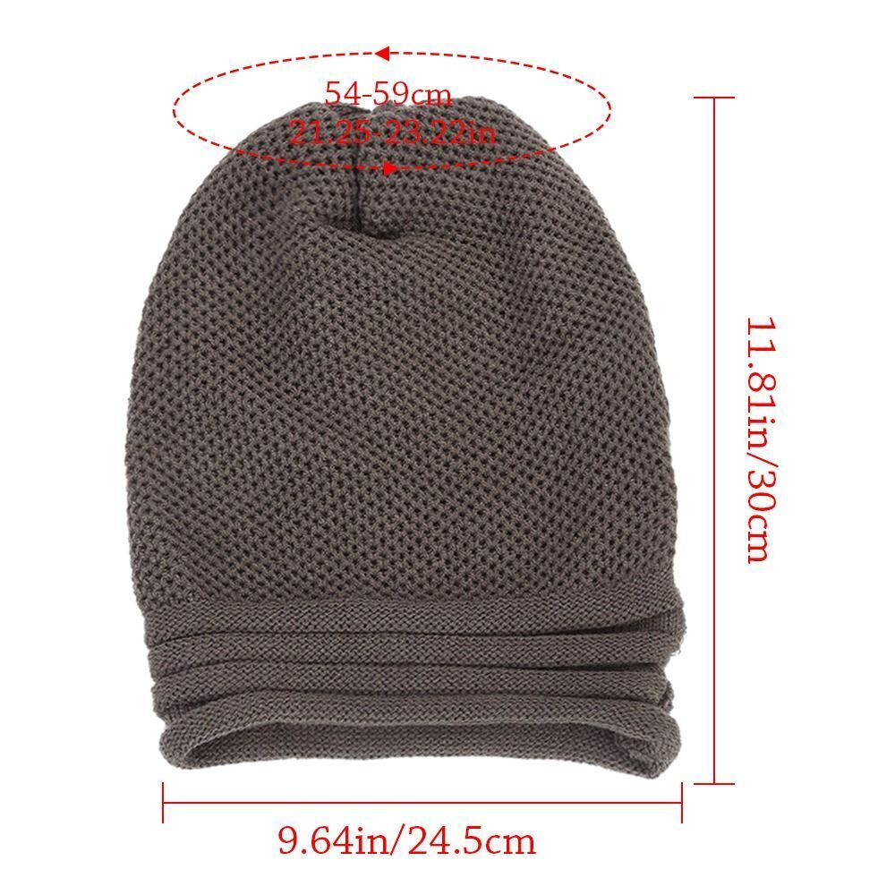 Berretto oversize lavorato a maglia da donna - Slouchy Wool Winter