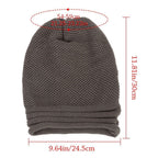 Berretto oversize lavorato a maglia da donna - Slouchy Wool Winter