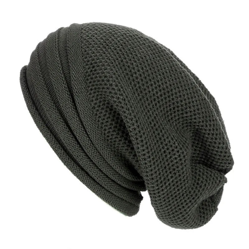 Berretto oversize lavorato a maglia da donna - Slouchy Wool Winter