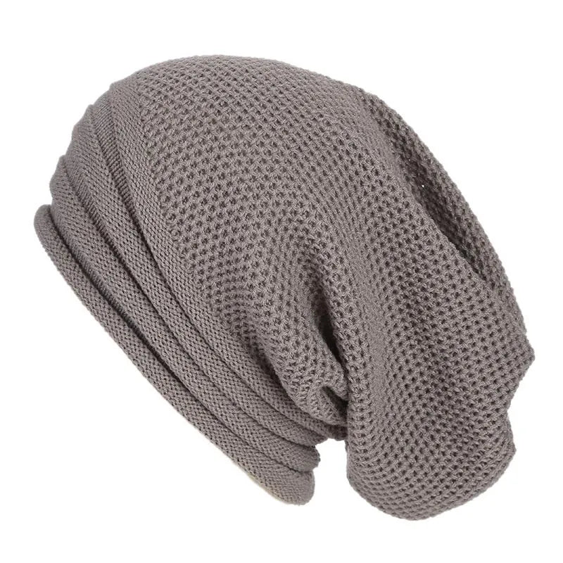 Berretto oversize lavorato a maglia da donna - Slouchy Wool Winter