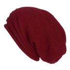 Berretto oversize lavorato a maglia da donna - Slouchy Wool Winter
