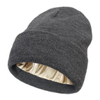 Noor Silk Winter Hat – Cappello invernale in lana e seta – Protezione anti-crespo per i capelli
