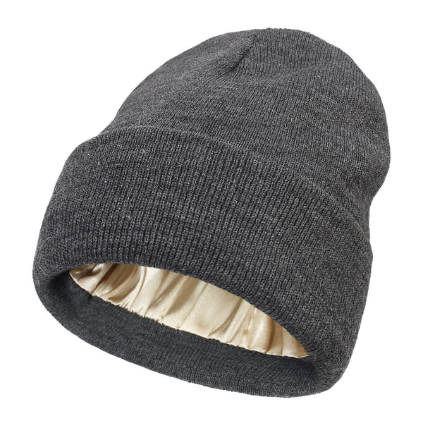 Noor Silk Winter Hat – Cappello invernale in lana e seta – Protezione anti-crespo per i capelli
