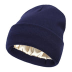 Noor Silk Winter Hat – Cappello invernale in lana e seta – Protezione anti-crespo per i capelli