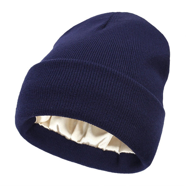 Noor Silk Winter Hat – Cappello invernale in lana e seta – Protezione anti-crespo per i capelli
