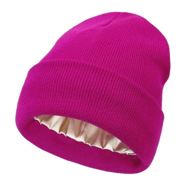 Noor Silk Winter Hat – Cappello invernale in lana e seta – Protezione anti-crespo per i capelli