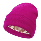 Noor Silk Winter Hat – Cappello invernale in lana e seta – Protezione anti-crespo per i capelli