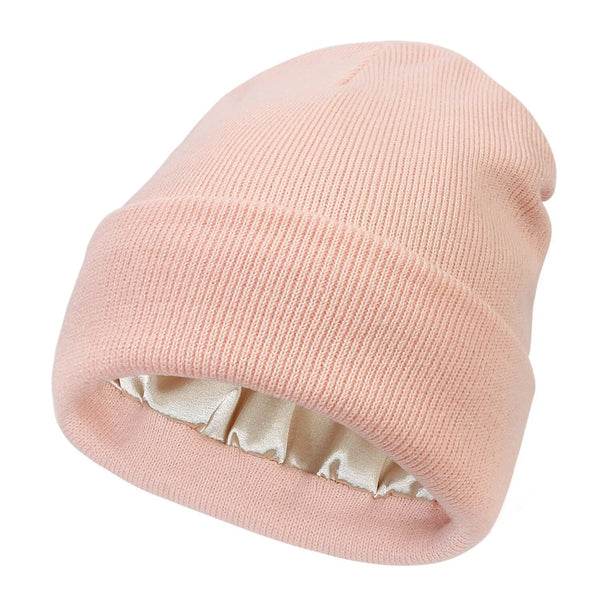 Noor Silk Winter Hat – Cappello invernale in lana e seta – Protezione anti-crespo per i capelli