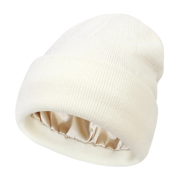 Noor Silk Winter Hat – Cappello invernale in lana e seta – Protezione anti-crespo per i capelli