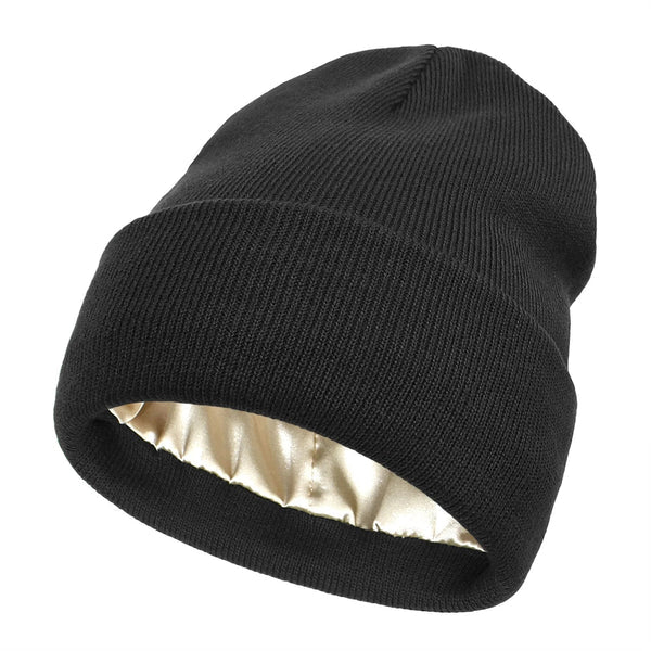 Noor Silk Winter Hat – Cappello invernale in lana e seta – Protezione anti-crespo per i capelli