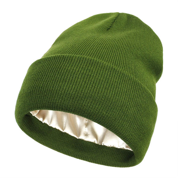 Noor Silk Winter Hat – Cappello invernale in lana e seta – Protezione anti-crespo per i capelli