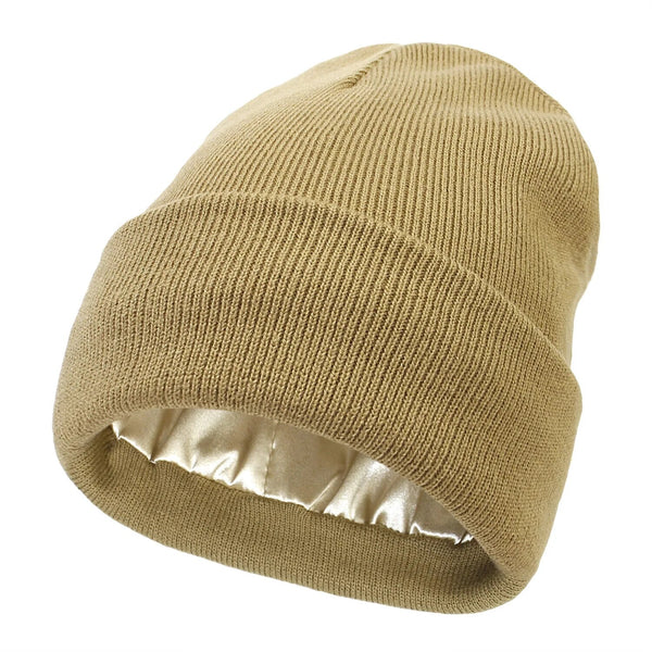 Noor Silk Winter Hat – Cappello invernale in lana e seta – Protezione anti-crespo per i capelli