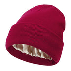 Noor Silk Winter Hat – Cappello invernale in lana e seta – Protezione anti-crespo per i capelli