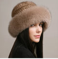 Cappello in pelliccia di visone Novaine per il calore invernale e lo stile senza tempo