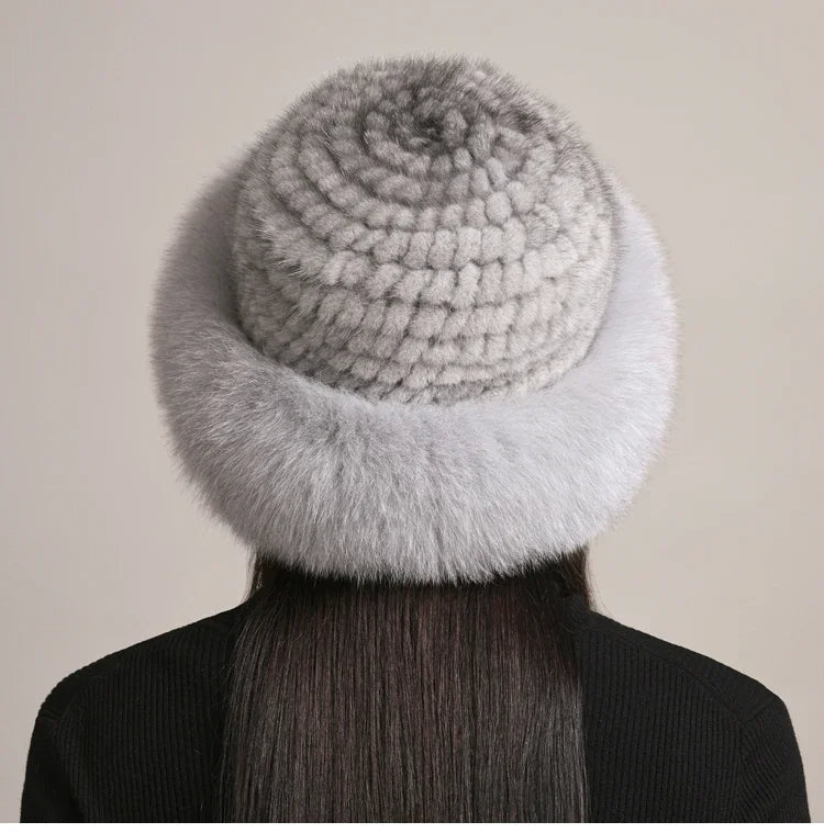 Cappello in pelliccia di visone Novaine per il calore invernale e lo stile senza tempo