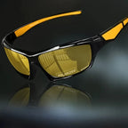 Occhiali da sole tondi in metallo polarizzati con protezione UV400 per uomo e donna