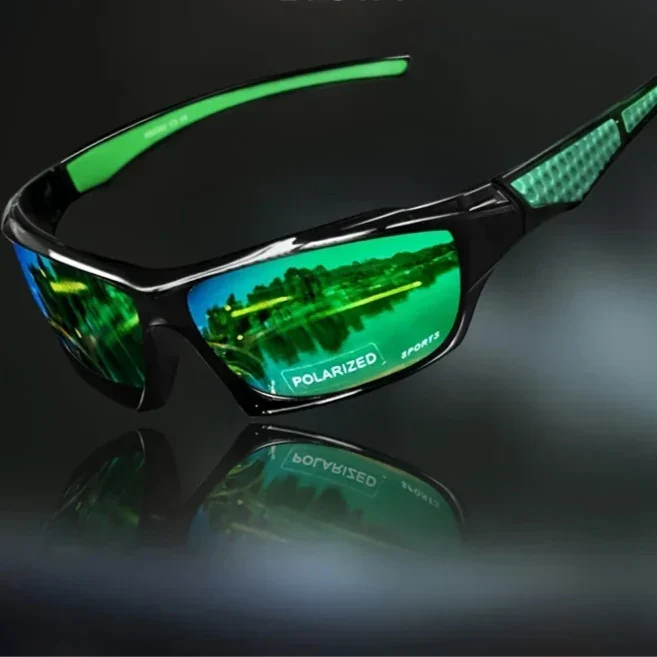 Occhiali da sole tondi in metallo polarizzati con protezione UV400 per uomo e donna