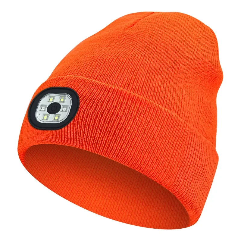 Cappello a cuffia LED ricaricabile per l'inverno