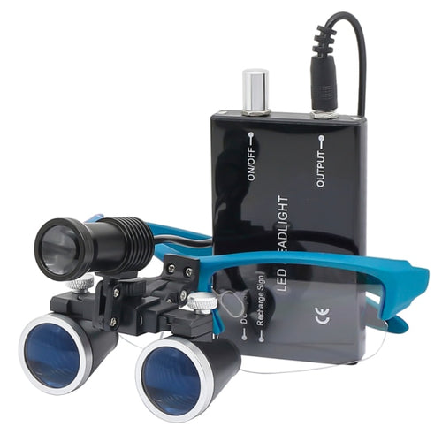 OrionView Loupes Dentali con Luce LED e Ingrandimento Binoculare