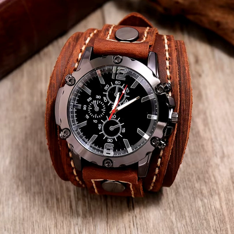 Orologio con cinturino in pelle classico