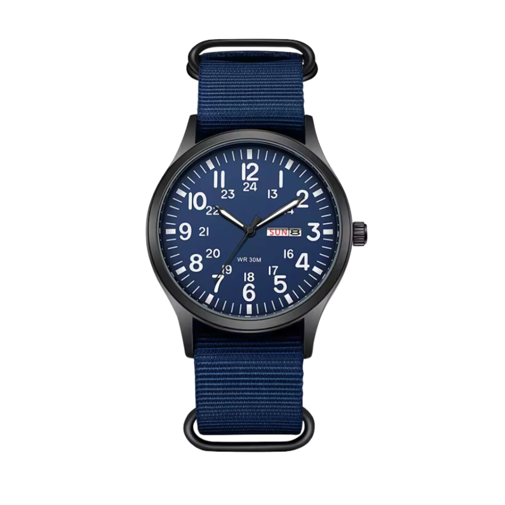 Orologio da campo da uomo con quadrante luminoso