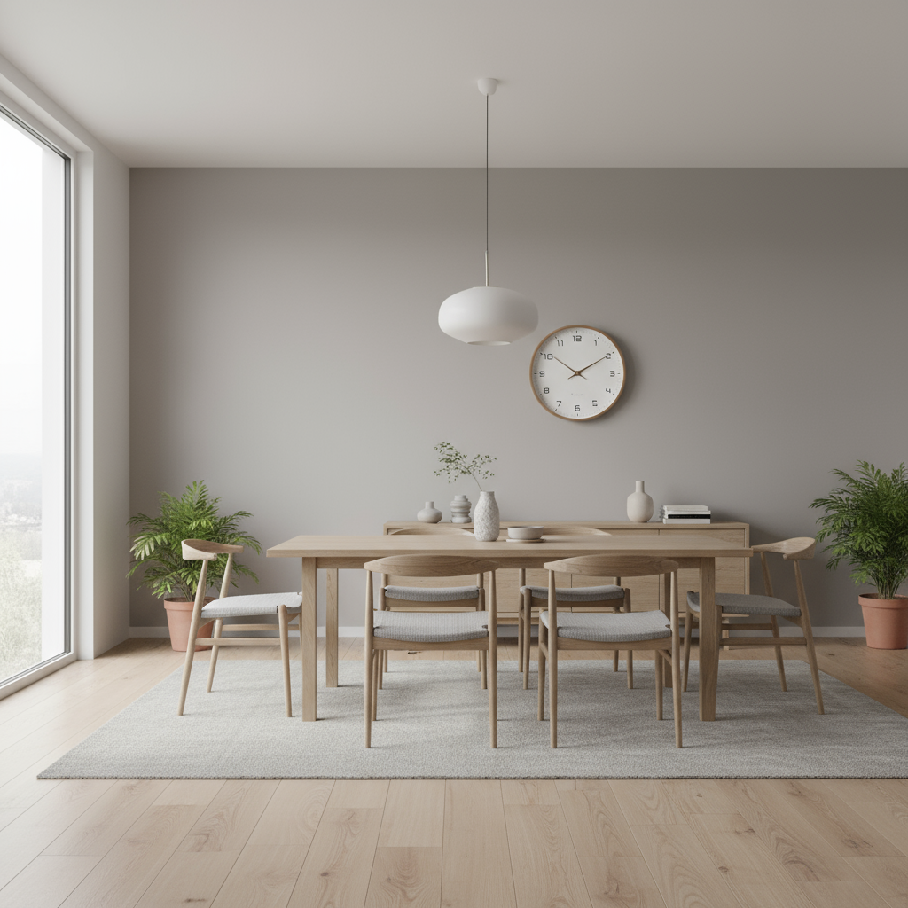 Orologio da parete Nordic | Design minimalista con cornice in legno
