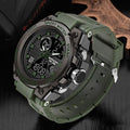 Orologio militare da uomo con display analogico-digitale e funzioni