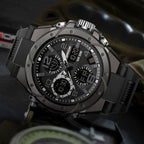 Orologio militare da uomo con display analogico-digitale e funzioni