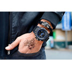 Orologio militare da uomo con display analogico-digitale e funzioni