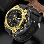 Orologio militare da uomo con display analogico-digitale e funzioni