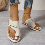 Leren Damesslippers met Verstelbare Bandjes Anatomisch Voetbed Comfortabele Zomerschoenen Pantofole Dames