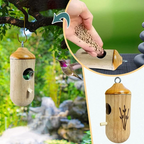 Casette per uccelli da esterno, casetta per colibrì e casetta decorativa sospesa, decorazioni da giardino in resina per il cortile