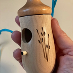 Casette per uccelli da esterno, casetta per colibrì e casetta decorativa sospesa, decorazioni da giardino in resina per il cortile