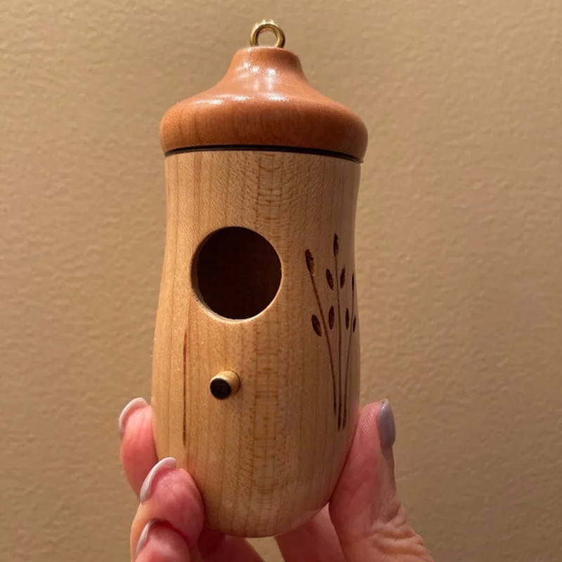 Casette per uccelli da esterno, casetta per colibrì e casetta decorativa sospesa, decorazioni da giardino in resina per il cortile