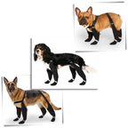 Scarpe per Cani, Stivaletti Impermeabili con Bretelle, Antiscivolo per Inverno e Neve, Copertura Totale della Zampa per Tutte le Razze