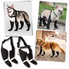 Scarpe per Cani, Stivaletti Impermeabili con Bretelle, Antiscivolo per Inverno e Neve, Copertura Totale della Zampa per Tutte le Razze