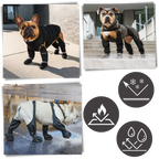 Scarpe per Cani, Stivaletti Impermeabili con Bretelle, Antiscivolo per Inverno e Neve, Copertura Totale della Zampa per Tutte le Razze