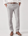 Pantaloni in lino da uomo comodi – Elias