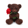 Peluches Orsetto di San Valentino Morbido con Rosa, Pupazzo Regalo