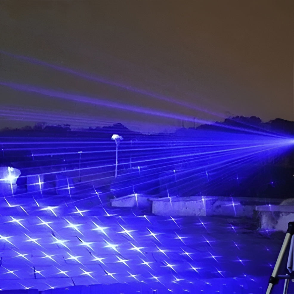 Potente torcia laser tattica per sopravvivenza all’aperto e accensione del fuoco