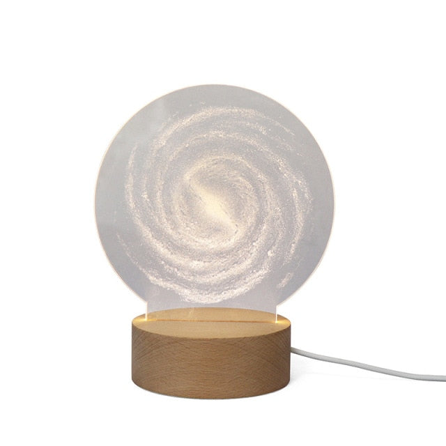 Luci notturne d'atmosfera con lampada lunare 3D a LED