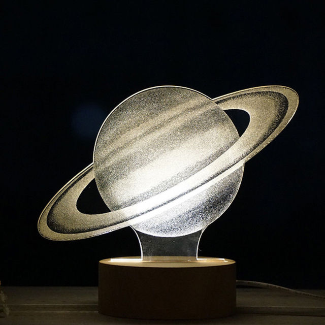 Luci notturne d'atmosfera con lampada lunare 3D a LED