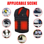 Gilet in cotone riscaldato elettricamente