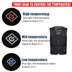 Gilet in cotone riscaldato elettricamente