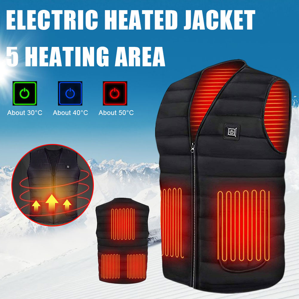 Gilet in cotone riscaldato elettricamente