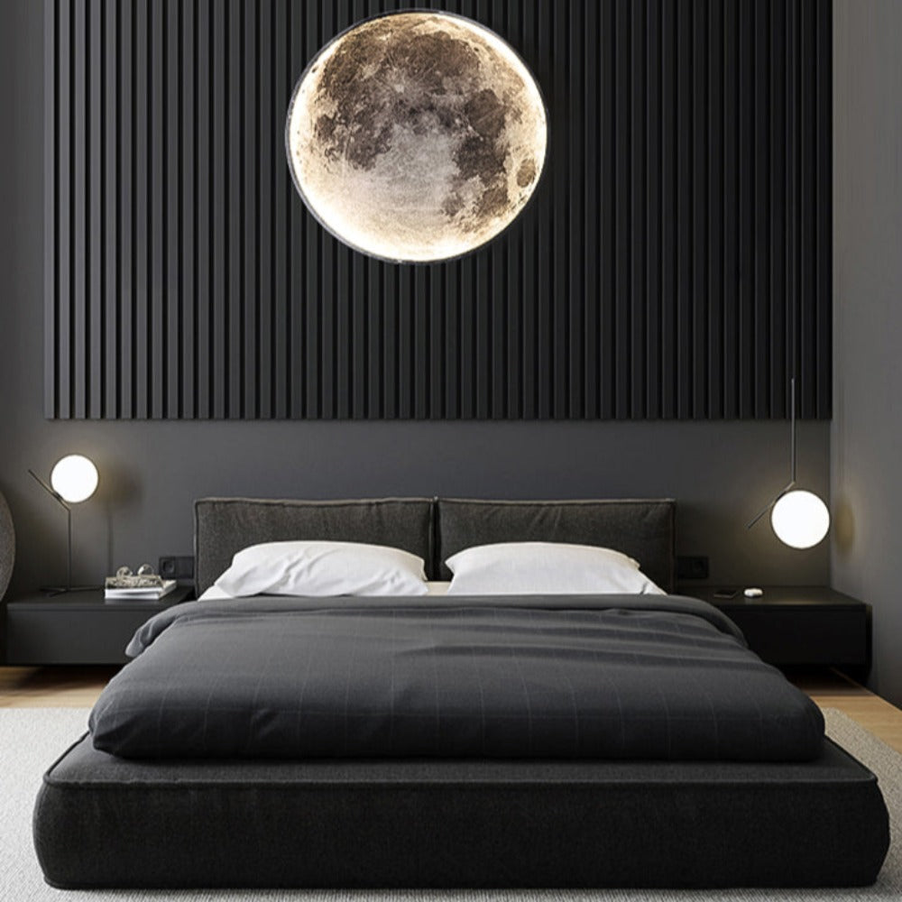 Lampada da soffitto o da parete a LED 3D Luna o Terra (3 stili) 24 cm-80 cm
