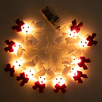 Luci a corda LED per albero di Natale con pupazzo di neve