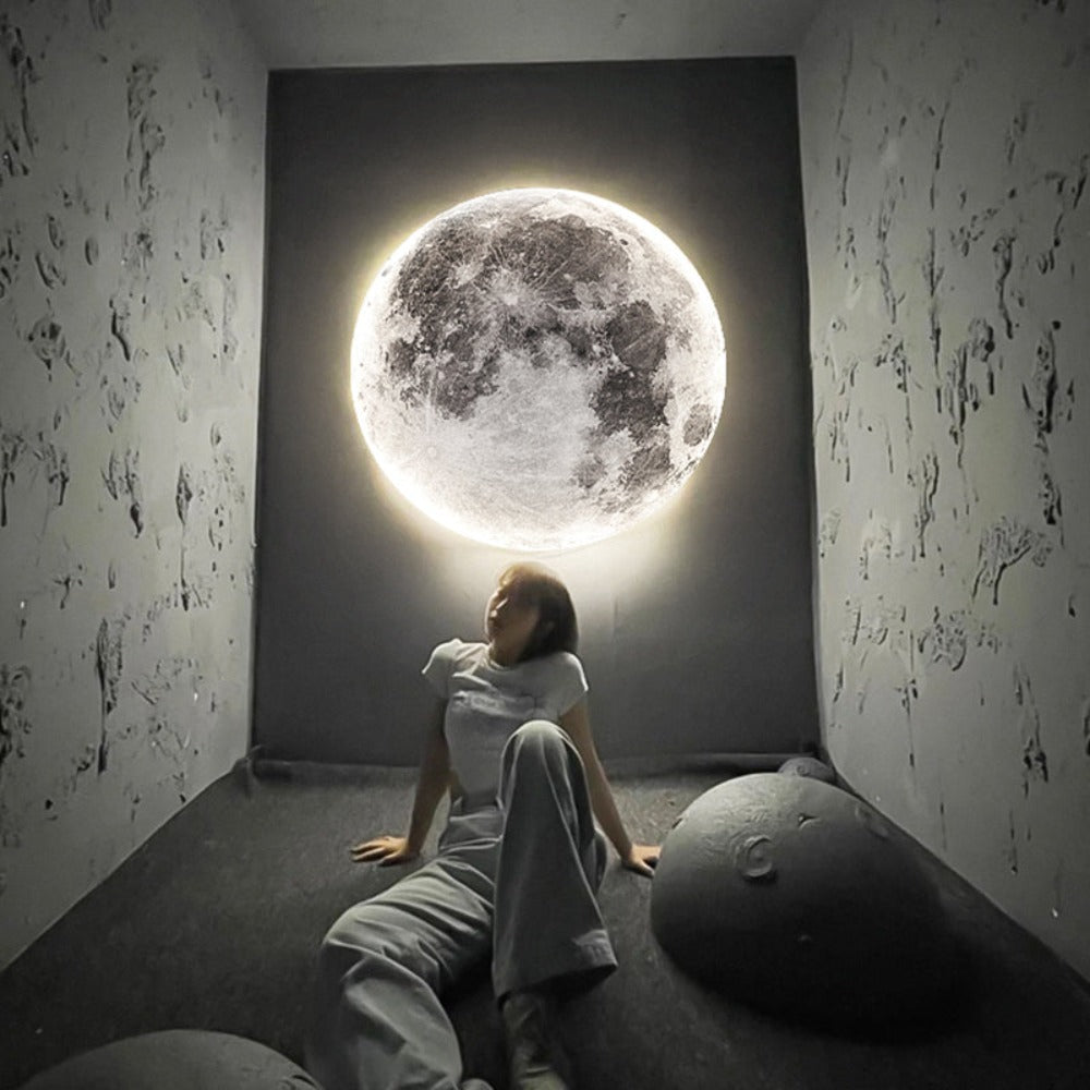 Lampada da soffitto o da parete a LED 3D Luna o Terra (3 stili) 24 cm-80 cm