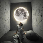 Lampada da soffitto o da parete a LED 3D Luna o Terra (3 stili) 24 cm-80 cm